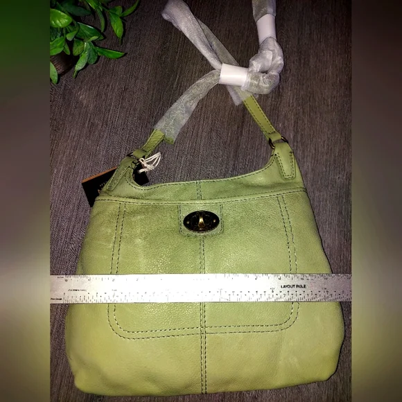 American Leather Company, crossbody, mint color - Picture 3 of 8